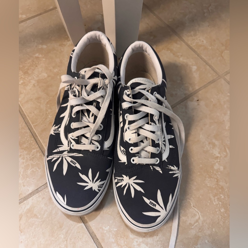 Vans Doren Era Navy Palm Unisex Lace Up Low Skate Sneakers Shoes Size 13 - Picture 2 of 12